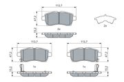 Bremsbelagsatz, Scheibenbremse SUZUKI IGNIS