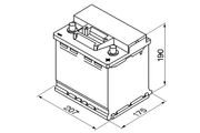 Starterbatterie S3 12 V, 45 Ah, 400 A CITROËN C5