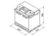 Starterbatterie S4 12 V, 52 Ah, 470 A RENAULT MEGANE