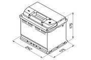 Starterbatterie S4 12 V, 60 Ah, 540 A SEAT CORDOBA