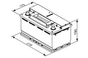Starterbatterie S4E EFB 12 V, 70 Ah, 760 A VW JETTA