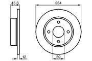 Bremsscheibe NISSAN