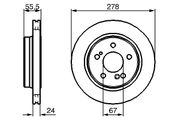 Bremsscheibe MERCEDES-BENZ V-KLASSE