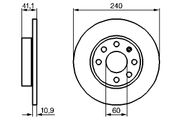 Bremsscheibe OPEL
