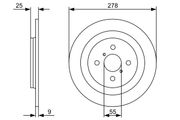 Bremsscheibe TOYOTA YARIS