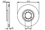 Bremsscheibe MITSUBISHI PAJERO