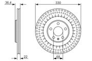 Bremsscheibe AUDI Q7