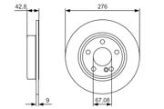 Bremsscheibe MERCEDES-BENZ CLA