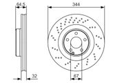 Bremsscheibe MERCEDES-BENZ SLK