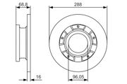 Bremsscheibe FORD TOURNEO CUSTOM