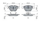 Bremsbelagsatz, Scheibenbremse BMW X5