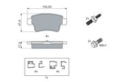 Bremsbelagsatz, Scheibenbremse FIAT GRANDE PUNTO