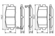 Bremsbelagsatz, Scheibenbremse CHEVROLET CAPTIVA