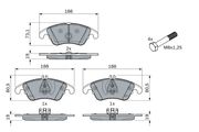 Bremsbelagsatz, Scheibenbremse MERCEDES-BENZ CLS
