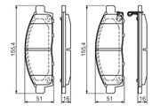 Bremsbelagsatz, Scheibenbremse MITSUBISHI L 200 / TRITON
