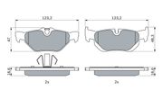Bremsbelagsatz, Scheibenbremse BMW X1