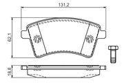 Bremsbelagsatz, Scheibenbremse MERCEDES-BENZ CITAN