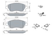 Bremsbelagsatz, Scheibenbremse OPEL CORSA