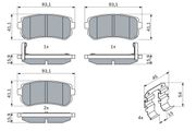 Bremsbelagsatz, Scheibenbremse HYUNDAI i30