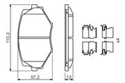 Bremsbelagsatz, Scheibenbremse MAZDA MX-5