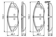 Bremsbelagsatz, Scheibenbremse CHEVROLET SPARK