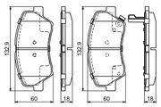 Bremsbelagsatz, Scheibenbremse HYUNDAI i30