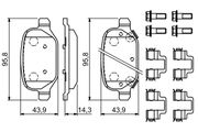 Bremsbelagsatz, Scheibenbremse FIAT PANDA VAN