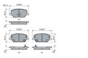 Bremsbelagsatz, Scheibenbremse FIAT 500X