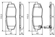 Bremsbelagsatz, Scheibenbremse SUBARU FORESTER