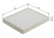 Filter, Innenraumluft OPEL MERIVA