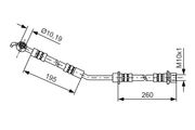 Bremsschlauch DAIHATSU