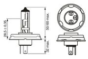 Glühlampe, Hauptscheinwerfer DAIHATSU