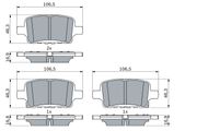 Bremsbelagsatz, Scheibenbremse OPEL INSIGNIA