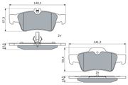 Bremsbelagsatz, Scheibenbremse MERCEDES-BENZ CLS