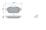 Bremsbelagsatz, Scheibenbremse FIAT PANDA
