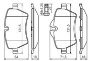 Bremsbelagsatz, Scheibenbremse MINI MINI PACEMAN