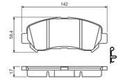 Bremsbelagsatz, Scheibenbremse NISSAN QASHQAI / QASHQAI +2