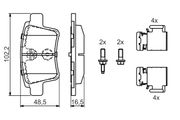 Bremsbelagsatz, Scheibenbremse CITROËN C4 Grand Picasso