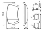 Bremsbelagsatz, Scheibenbremse VW TOURAN