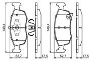 Bremsbelagsatz, Scheibenbremse FIAT PANDA