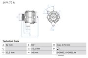 Generator MERCEDES-BENZ SPRINTER 3-t