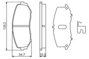 Bremsbelagsatz, Scheibenbremse SUZUKI VITARA
