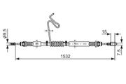 Seilzug, Feststellbremse FORD TRANSIT