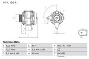 Generator FORD B-MAX