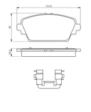 Bremsbelagsatz, Scheibenbremse NISSAN PRIMERA