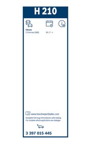 Wischblatt Rear CITROËN C3