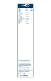 Wischblatt Rear MAZDA MPV