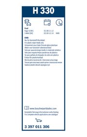 Wischblatt Rear FORD KUGA