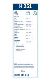 Wischblatt Rear CHEVROLET TRAX