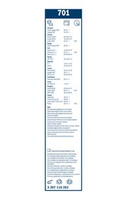 Wischblatt Twin CITROËN EVASION